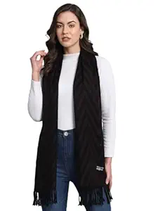 Ravaiyaa Attitude is Everything Chevron Oversized Scarf