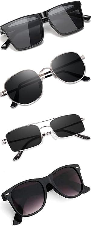 Sheomy Combo – Rectangle Sunglasses