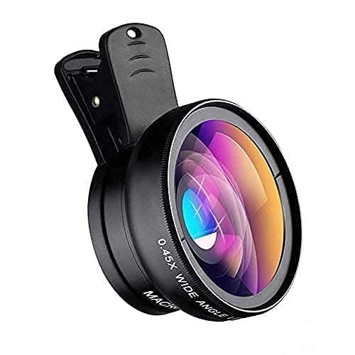 MAXXOX Mobile Camera Lens – 0.45x Wide Angle + 15x Macro