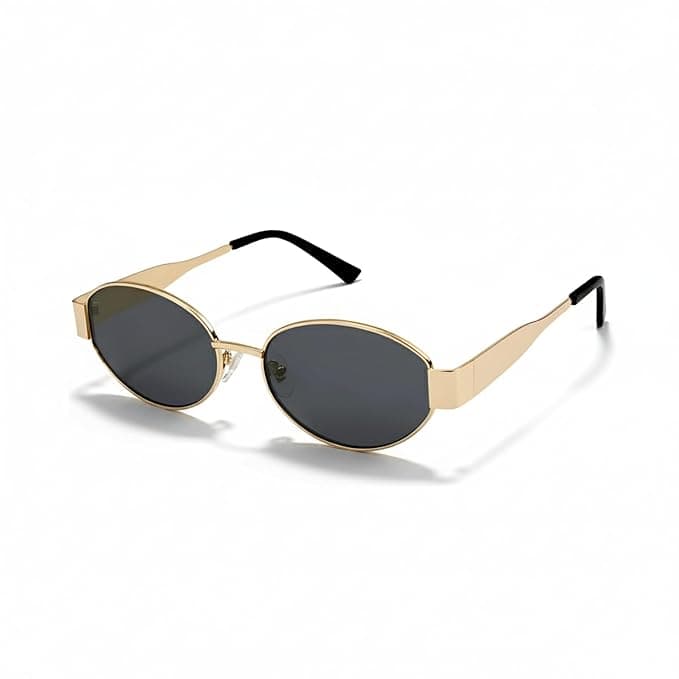 4Flaunt Retro Oval Sunglasses For Women & Men