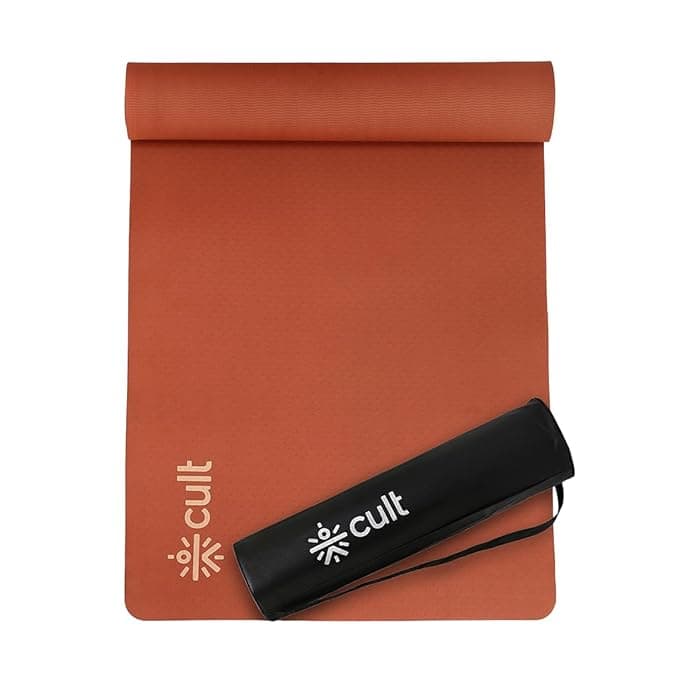 Cult Yoga Mat – 6mm Brown (Non-Toxic)