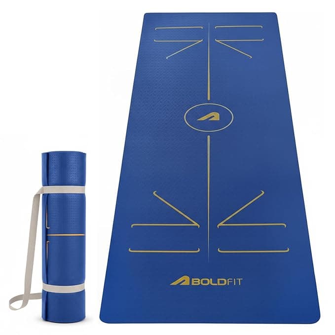 Boldfit Yoga Mat for Women & Men – 6mm Non-Slip with Carry Strap