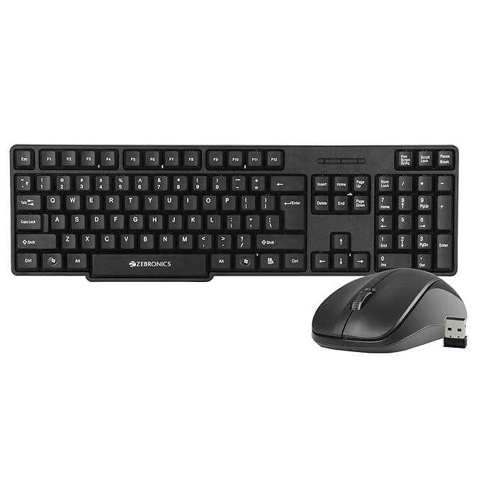 ZEBRONICS Companion 107 Wireless Keyboard & Mouse Combo
