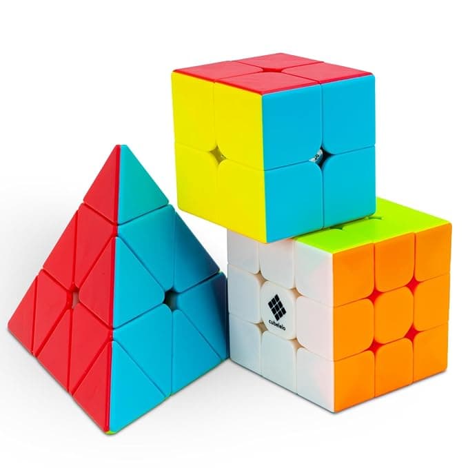 Cubelelo Drift 2x2, 3x3 & Pyraminx Cube Combo (Stickerless)