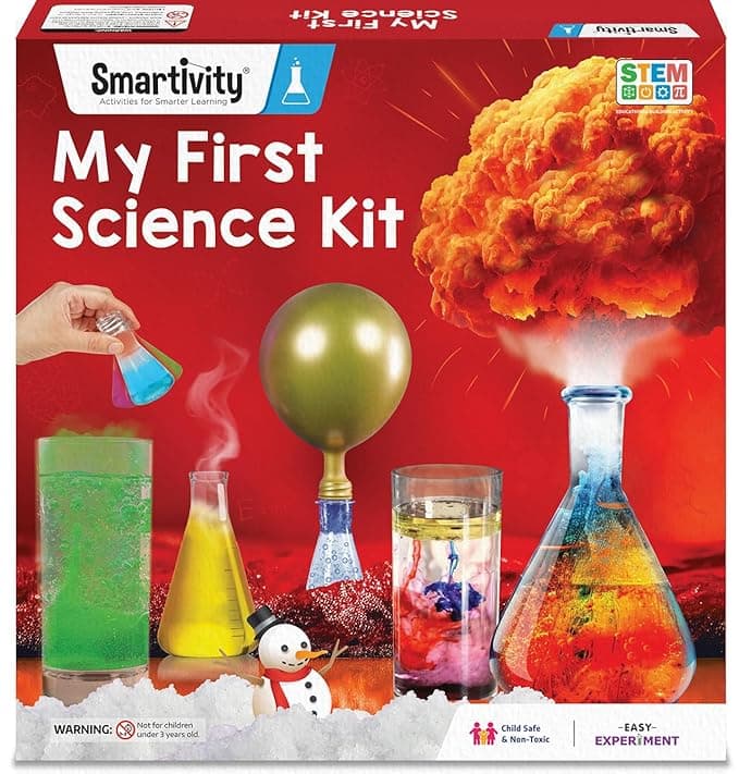 Smartivity My First Science Experiment Kit for Kids 6-8-10-12-14 Years I 50+ Amazing Science Experiments | Birthday Gift for Boys&Girls | Educational Toy for Kids 6,7,8,9,10,11,12 Years Old