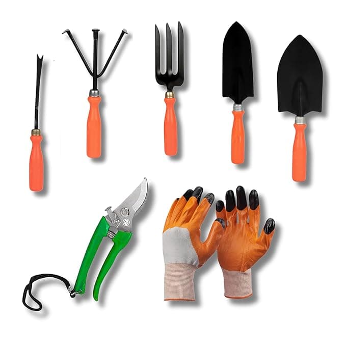Kraft Seeds Home Tools, 7Pcs Gardening Tools Kit