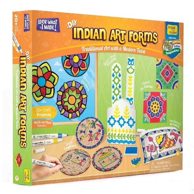 Imagimake Learn Indian Art Forms — Arts and Craft DIY Kit for Kids