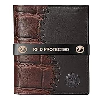 PIRASO Brown Genuine Leather Wallet