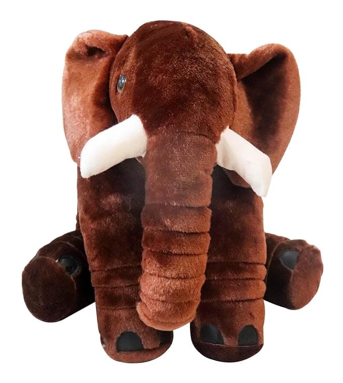 HOMECUTE Large Soft Toys Elephant – Big Size Fibre Filled Stuffed Animal (Chocolate)