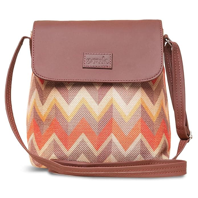 ZOUK Flap Sling Bag – Tidal Wave Print